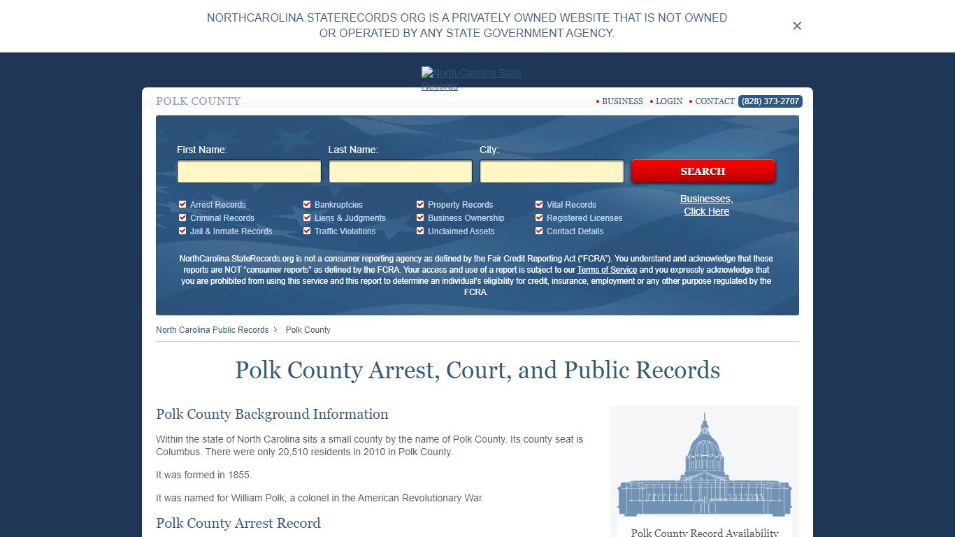 Polk County Arrest, Court, and Public Records